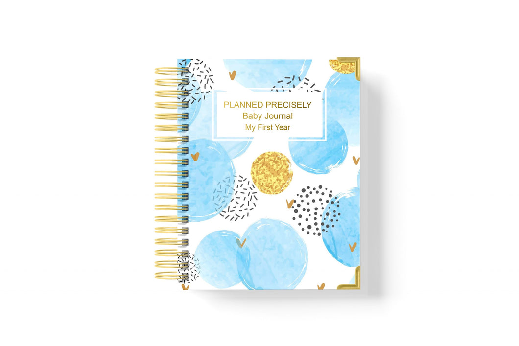Baby Journal (My First Year) - Baby Blue