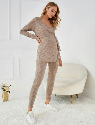 Maternity Lounge Set - Camel