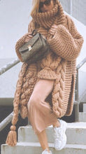 Bobble Knit Oversized Scarf