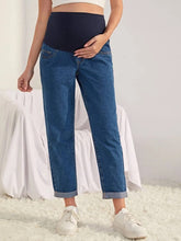 Medium Wash Maternity Mom Jeans