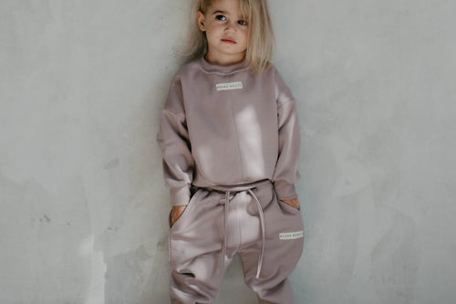 Oversized Trackie Set - Orchid