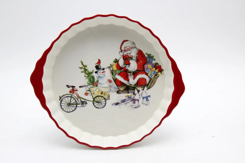 SANTA PIE DISH