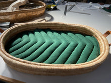 Ko-coon Changing basket Timeless collection - LEATHER handles - with cotton changing mat (45X75cm)