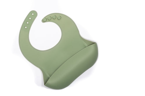 Silicone Bucket Bib - Pistachio