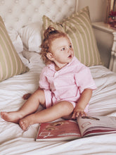Children’s Seersucker Pink Gingham Check (Stripe) Sleepwear Set