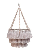 Handmade 3-Tiered Tassel Chandelier