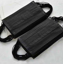 Black 3-Ply Disposable Face Mask Pack