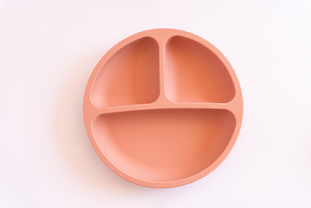 Silicone Suction Divider Plate - Blush