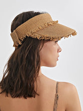 Raffia Straw Visor Hat