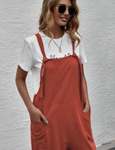 Suspender Jumpsuit - Burnt Orange