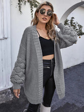 Grey Round Knit Oversized Jersey