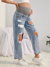 Indiana Cut Out Frayed Maternity Jeans