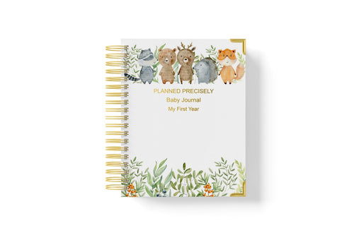 Baby Journal (My First Year) - Woodlands Creatures