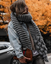 Bobble Knit Oversized Scarf