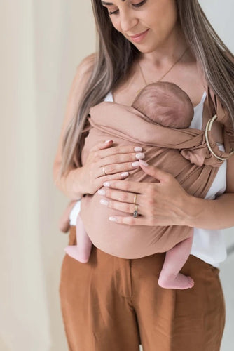 Dusty Pink Single Linen Ring Sling