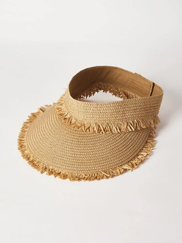 Raffia Straw Visor Hat