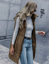 Drawstring Extra Length Puffer Jacket