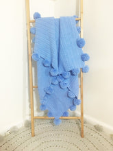 Crochet Pom Pom Crib Blanket