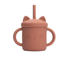 Kitty Straw Silicone Baby Cup